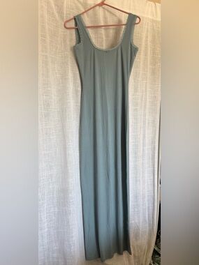 SKIMS Soft Lounge Lace Maxi Dress with Scoop Neck and Low Back Medium